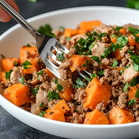 Ground Turkey and Sweet Potato Skillet Delight – Infloin Recipes