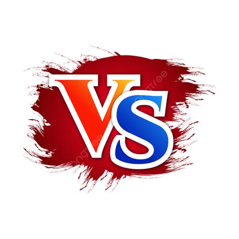 Versus VS letters fight background in flat comics style design 14585757 PNG