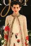 Buy Off White Silk Digital Print And Embroidered Anarkali Gown For ...