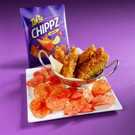 Buy Takis Fuego Chippz 8 oz Bag, Hot Chili Pepper & Lime Flavored Spicy ...
