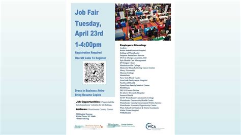 Job Fair | Feria de Empleo | Westchester County - United Community ...