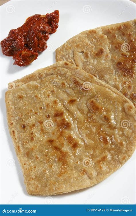 Paratha is a Flatbread that Originated in India Stock Image - Image of ...