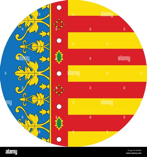 Vector Flag of Valencian Community - Autonomous Communities in Spain Stock Vector Image & Art ...