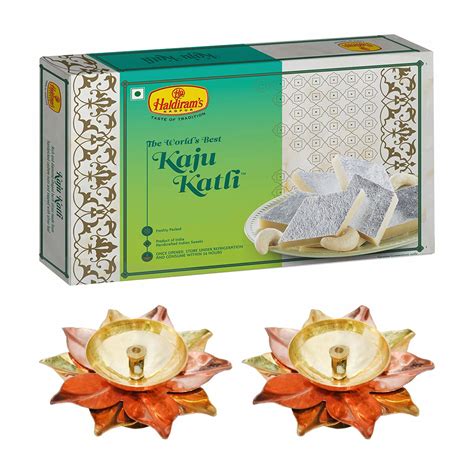 Haldiram's Nagpur Kaju Katli 250g with 2 Small Diya + Free Diwali ...