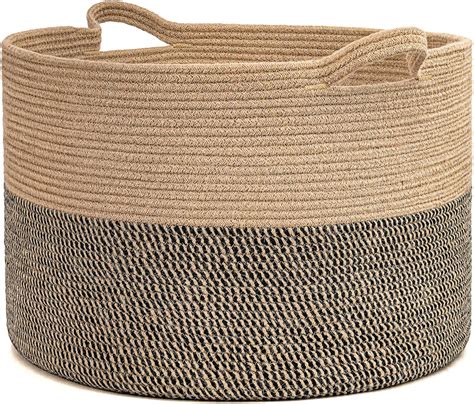 Amazon.com: INDRESSME Extra Large Woven Baskets for Storage, 21.7 x 13. ...