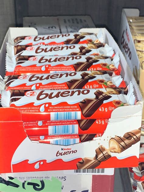 CASE LOT Kinder Bueno Bars 20 x 43g Milk Chocolate