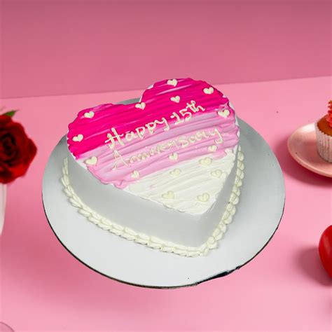 Pink Color Heart Shape Cake - Gurgaon & Delhi NCR | Cakofy