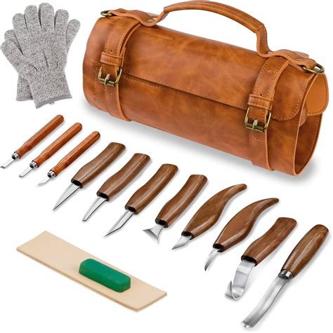 Tekchic Wood Carving Kit Deluxe-Whittling Knife, Wood Carving Knife Set ...