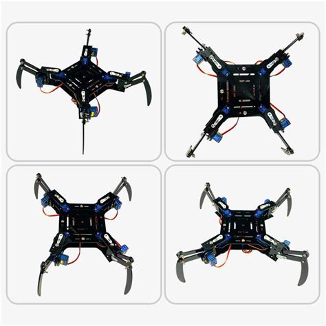 Quadruped Spider Robot DIY Kit with 4 Legs- Acrylic Parts, Nuts, Bolts ...