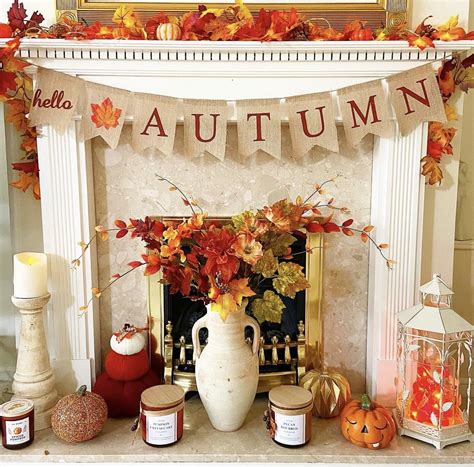 19 Autumn Fireplace Decor Ideas For A Cosy Feel - Sleek-chic Interiors