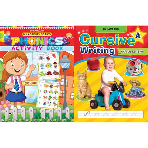 Buy My Activity- Phonics Activity Book+Cursive Writing Book (Capital ...