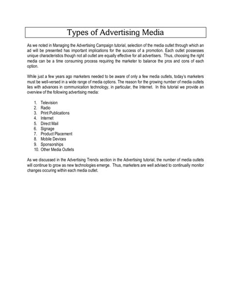 Advertising Media Examples 的图像结果