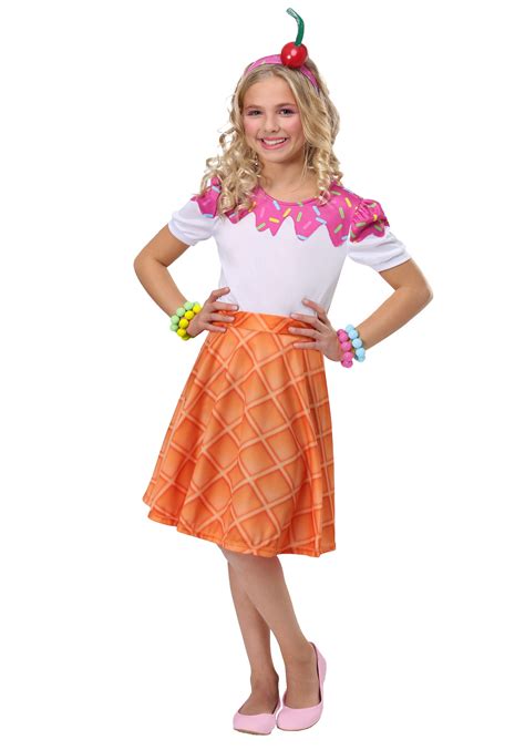 Ice Cream Cone Costume for Girls