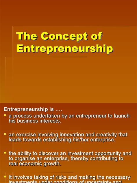 Concept of Entrepreneurship 的图像结果