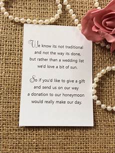 How To Ask For For Wedding Gift by 25 50 Wedding Gift Money Poem Small Cards Asking For How To Ask For For Wedding Gift