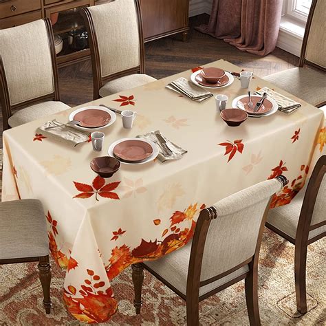 Fall Tablecloth for Rectangle Tables 60 x 102inch Thanksgiving ...