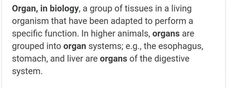 what is organ with an example - Brainly.in