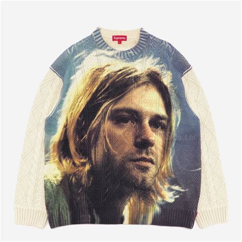 Yahoo!オークション - Supreme - Kurt Cobain Sweater 白L シュプリー...