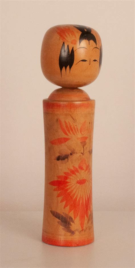 Japanese Wooden Kokeshi doll. Signed 1960's For Sale at 1stDibs ...
