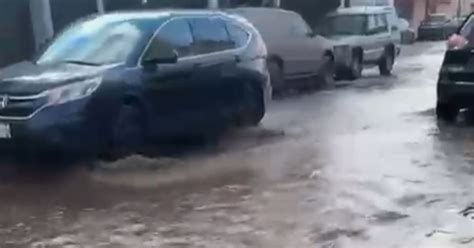 Calle Crestón de Playas de Tijuana se convirtió en un pantano con las ...