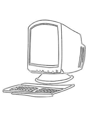 Computer Screen Coloring Page 的图像结果