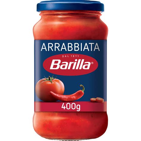 Calories in Barilla Pasta Sauce Arrabbiata Chilli calcount