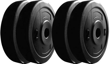 Spanco Home Gym Combo Article 10 Kg. P.V.C Weight Plates for Fitness ...