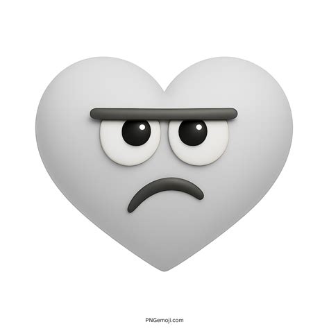 White Heart Emoji PNG 3D ClipArt Collection » PNGemoji
