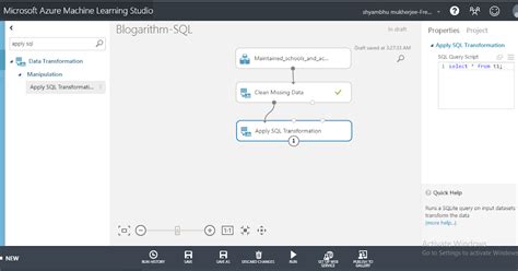 Azure ML Studio SQL 的图像结果