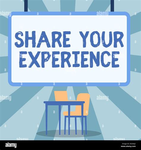 Handwriting text Share Your Experience. Concept meaning tell us your ...