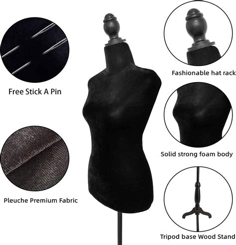 Buy Female Dress Form Mannequin Torso Adjustable Mannequin Stand ...