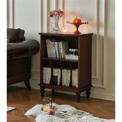 VICABY Solid Wood Floor-To-Ceiling Shelves, Walnut Wood, Wall-To-Wall ...