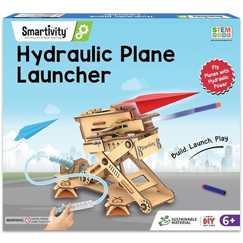 Smartivity 2in1 Hydraulic Aeroplane & Dart Launcher Toy for Kids 6-8-10 ...