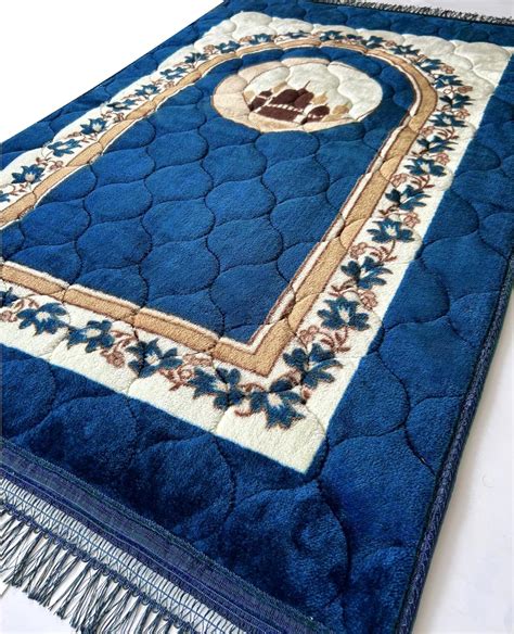 Prayer Rug Muslim Mat Islamic - Very Thick Prayer Rug Sajadah for Men ...