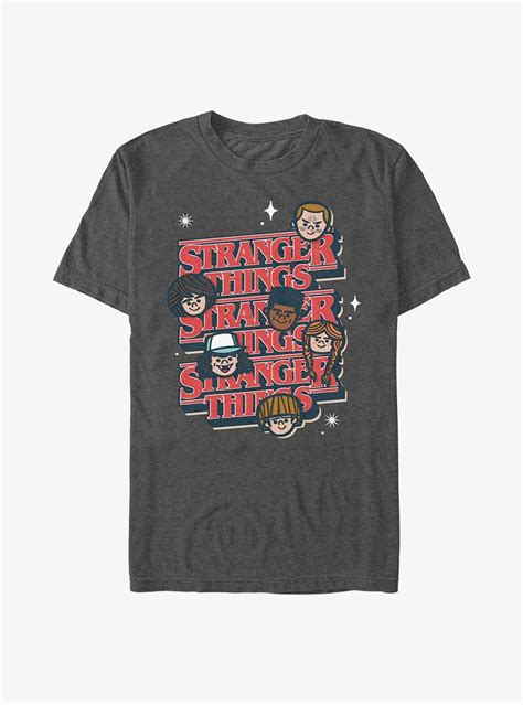 Stranger Things Toon Character Text Stack T-Shirt | Hot Topic ...