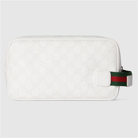 Medium GG toiletry case in white GG Supreme | GUCCI® US