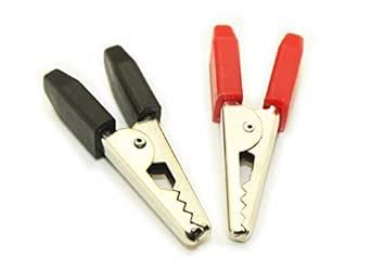 Om Meters Crocodile Clips - Black : Amazon.in: Industrial & Scientific