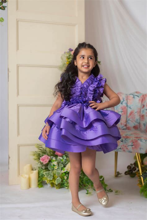 Pre-Order: Purple Ruched Dress– Peony Kids Couture