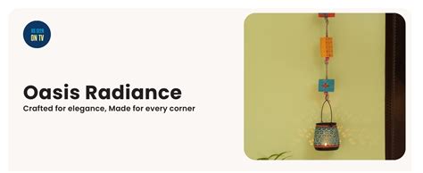 ExclusiveLane 'Oasis Radiance' Hand-Painted Iron Hanging Tea-Light ...