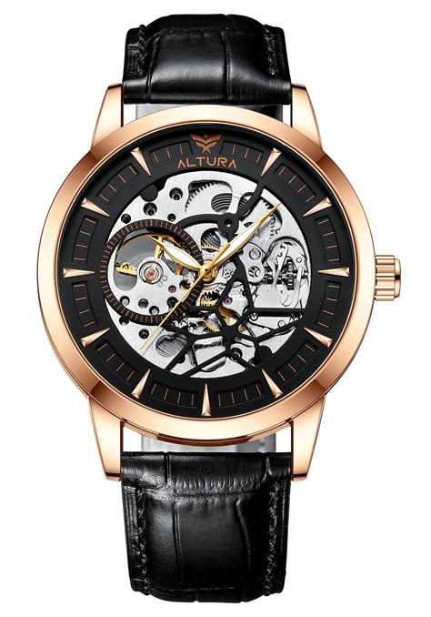 Buy ALTURA Astral Automatic Skeleton Watch for Men – 3D Hollow Out ...