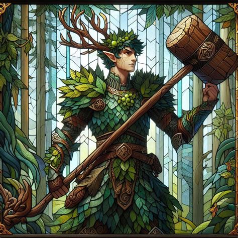 Silvanus the Oak Father, god of wild nature : r/dndai