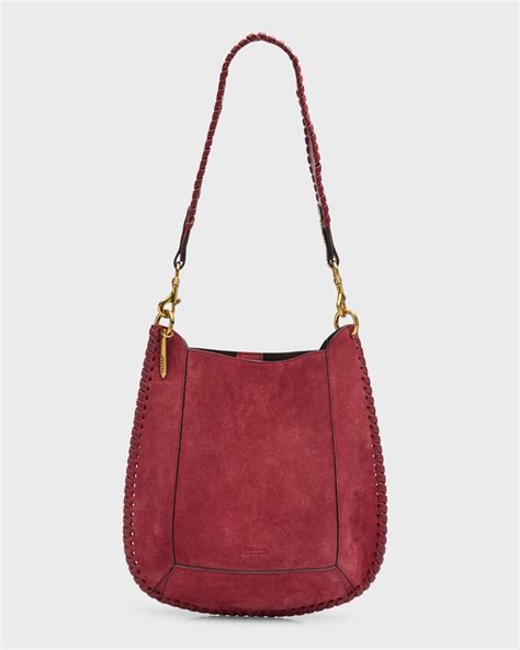 Isabel Marant Skano Convertible Suede Shoulder Bag | Neiman Marcus