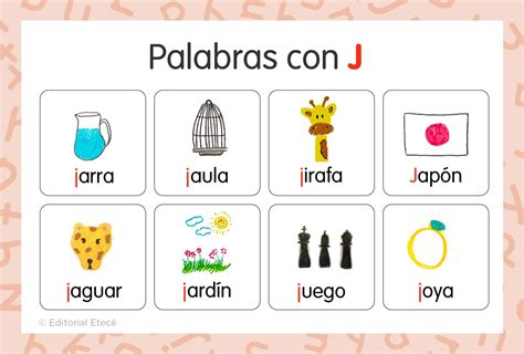 +100 Palabras con J (con imágenes) - Lenguaje.com