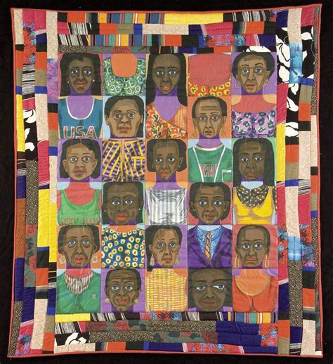 Faith Ringgold, The Women: Mask Face Quilt #1, 1986 | Art quilts ...
