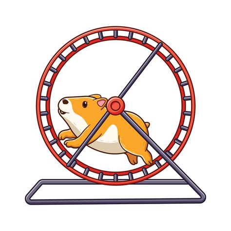 Hamster Wheel Cartoon