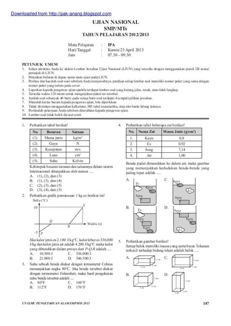 Contoh Soal IPA SD/SMP: Persiapan Ujian yang Mudah!