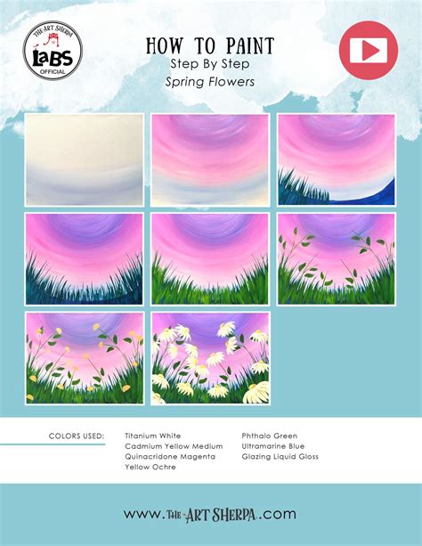 Image result for Spring Acrylic Painting Tutorial