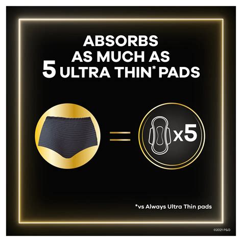 Always ZZZ Disposable Overnight Period Underwear for Women Size L | Always®