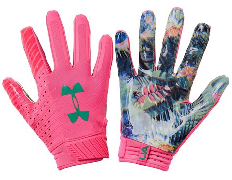 Under Armour Football Gloves Pink