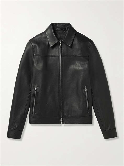 MR P. Full-Grain Leather Coach Jacket for Men | MR PORTER